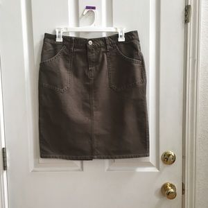 Union Bay Olive Green Cargo Style Skirt
